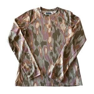 Columbia PHG Omni-Shade Long Sleeve Shirt Womens Small Camo Fishing Top